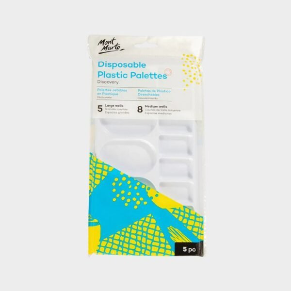 Mont Marte Disposable Plastic Palettes 5pc