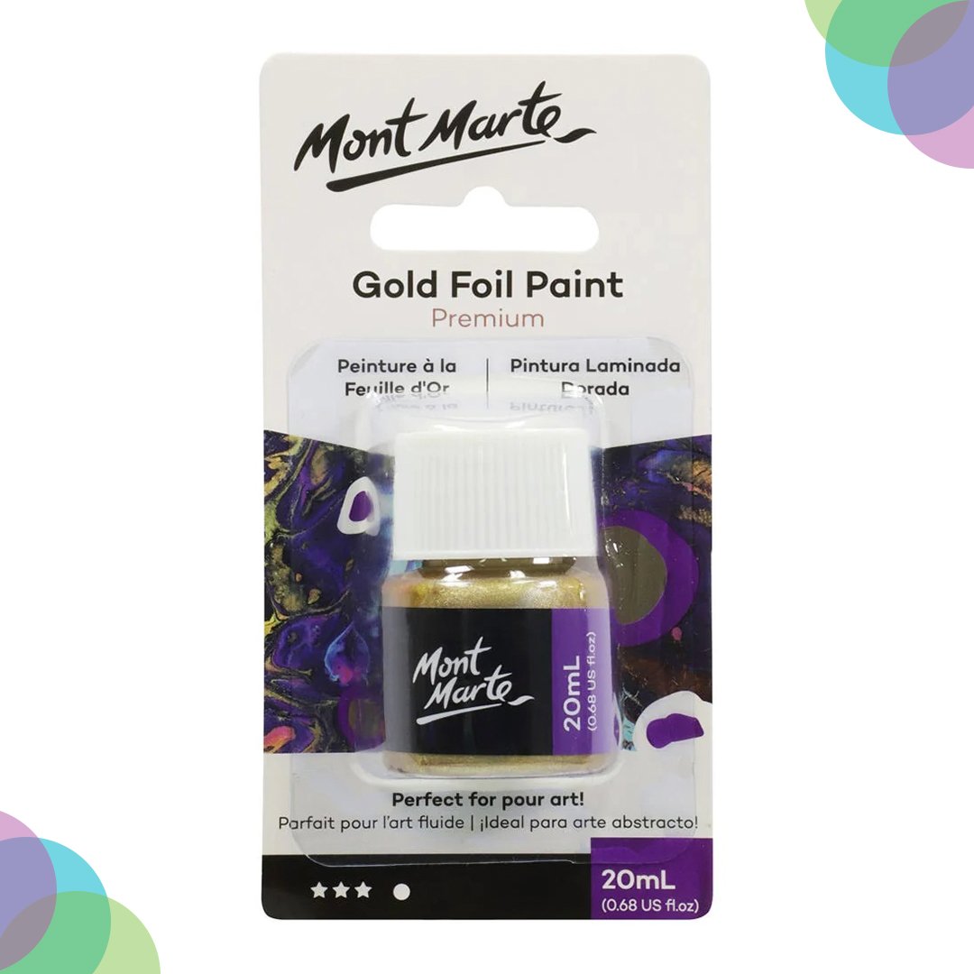Mont Marte Gold Foil Paint 20ml