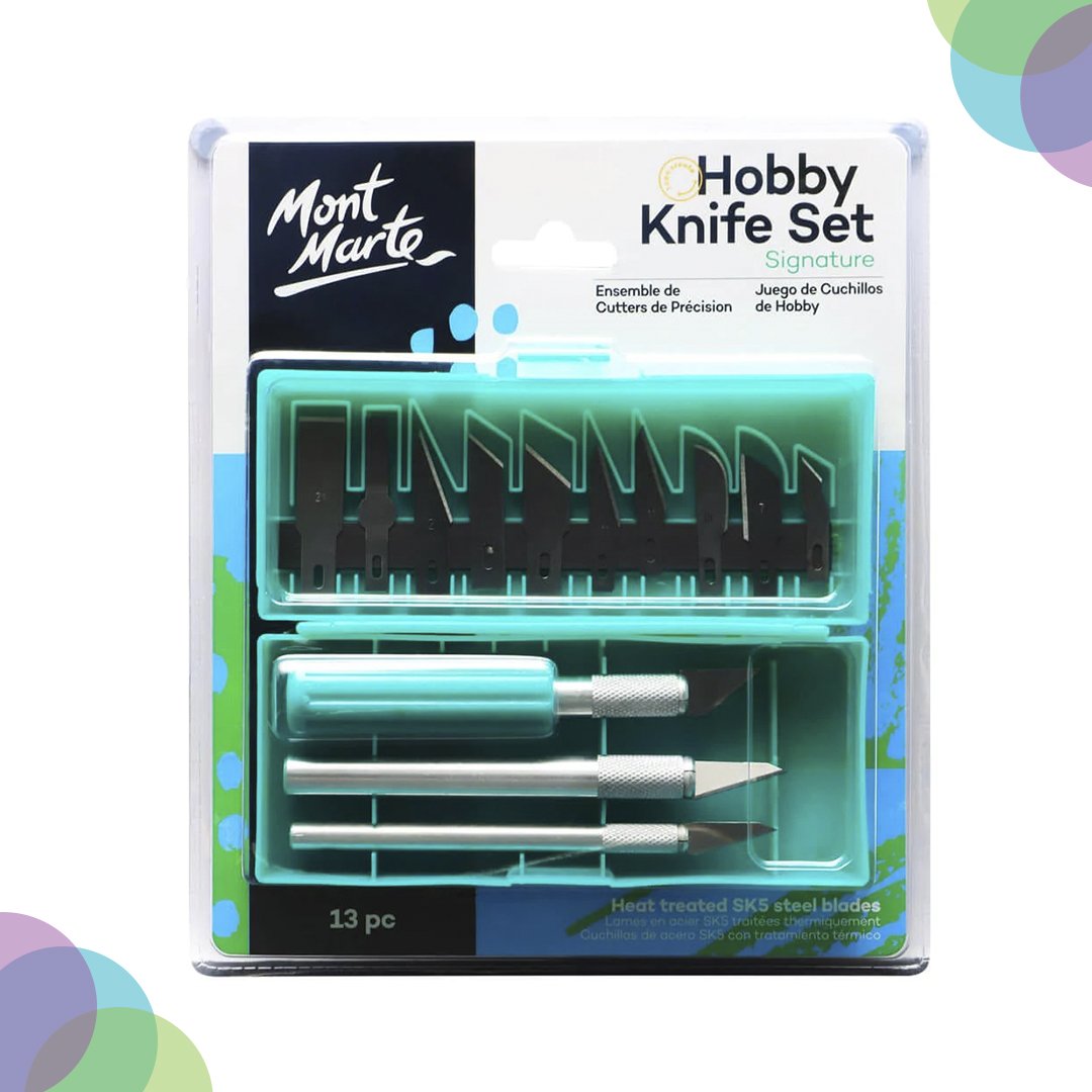 Mont Marte Hobby Knife Set SK5 Blades 13