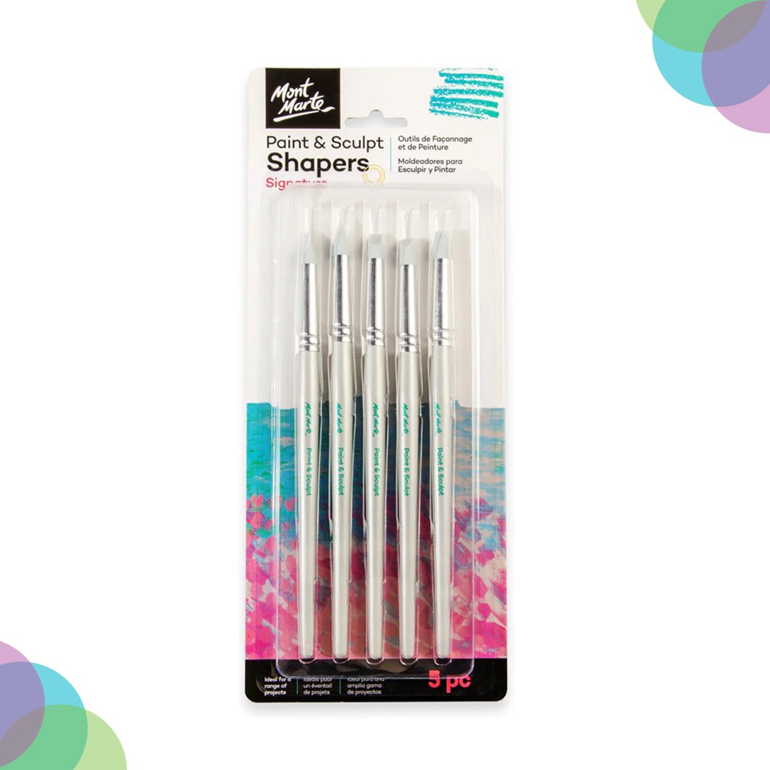 Mont Marte Paint & Sculpt Shapers Signature Set of 5