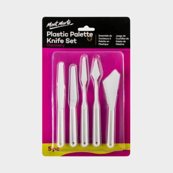 Mont Marte Plastic Palette Knife Set 5pc