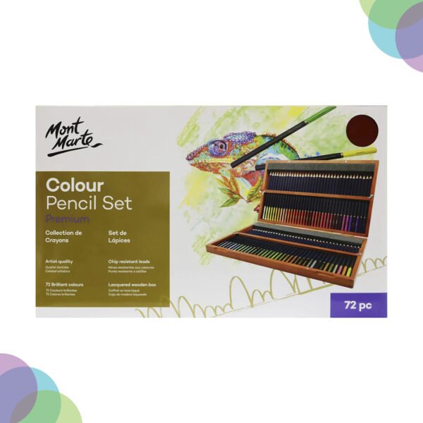 Mont Marte Premium Colour Pencil  Box Set 72 Wooden