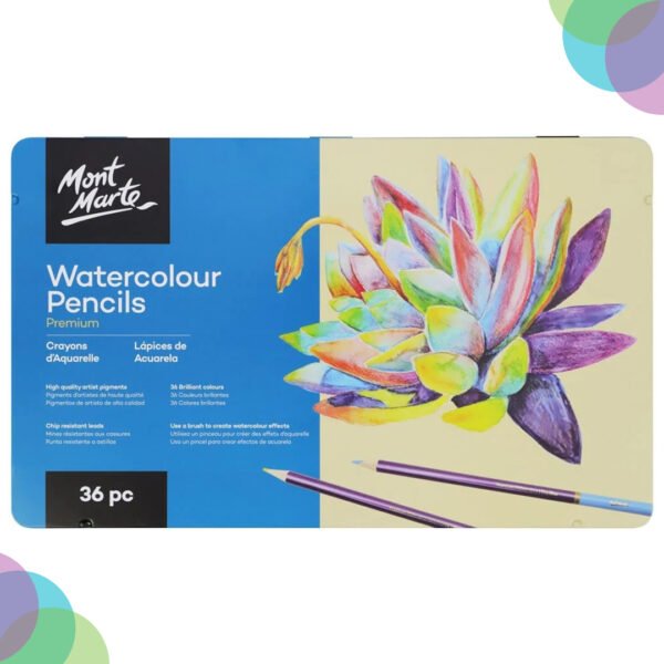 Mont Marte Premium Watercolour Colour Pencil Set of 12