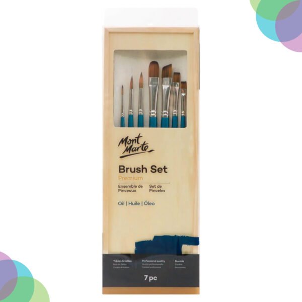 Mont Marte Premium oil Brush Set of 7