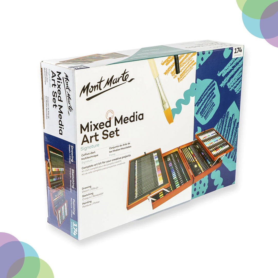 Mont Marte Studio Essentials Mixed Media Art Set 174Pc