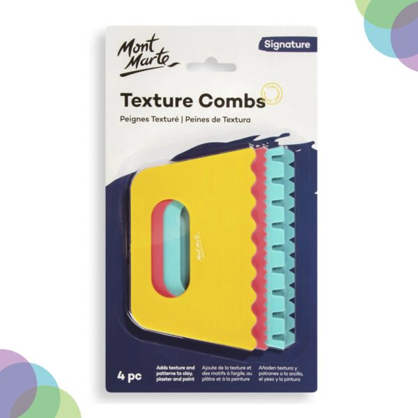 Mont Marte texture combs for acrylic and mixed media art
