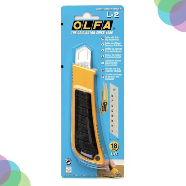Olfa Classic Heavy-Duty Utility Knife with Rubber Inset (L-2)