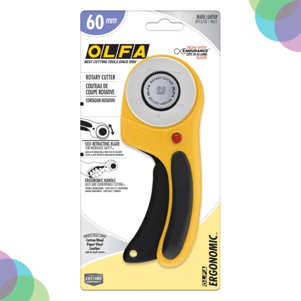 Olfa Ergonomic Rotary Cutter 60mm (RTY-3/DX)