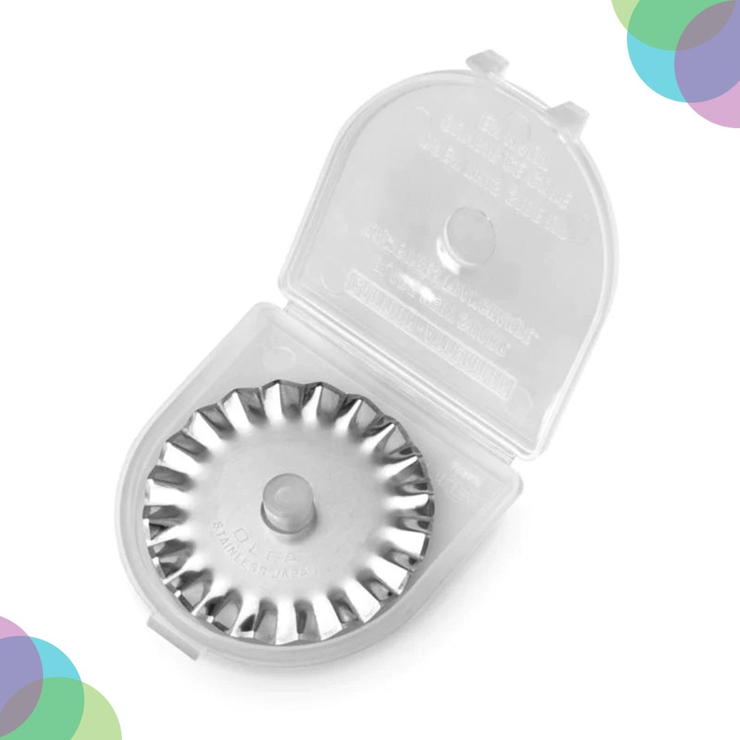 Olfa Rotary Cutter Pinking Blades 45mm Pack of 1 (PIB45-1)