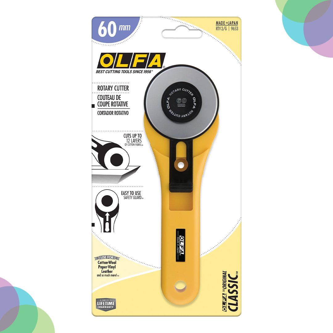 Olfa Rotary Cutter Straight Handle 60mm ( RTY-3/G)