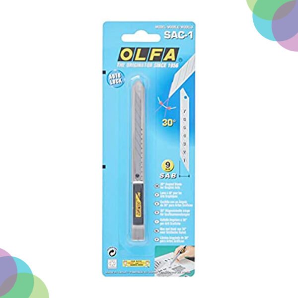 Olfa professional Stainless-Steel Graphics Knife with 30-Degree (SAC-1)