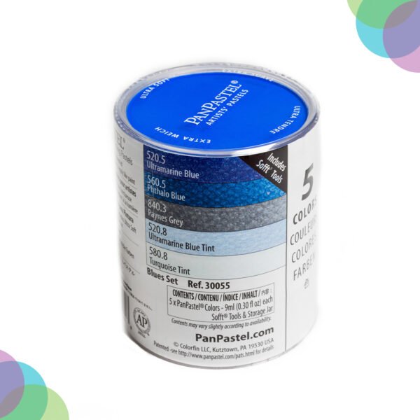 PanPastel Set Of 5   Blues Colours (30055)