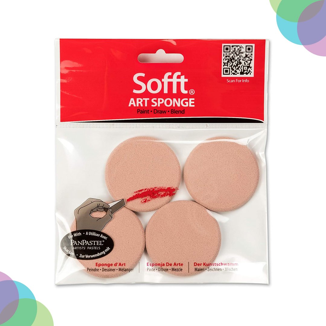 Panpastel Sofft 4 Round Sponges Pack (61042)
