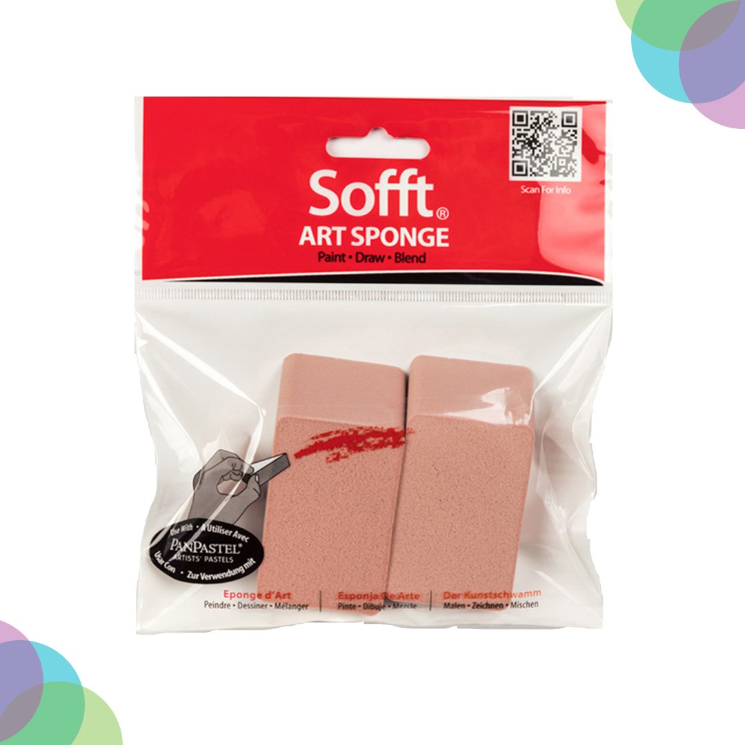 Panpastel Sofft Flat 2 Angle Slice Sponges Pack (61031)