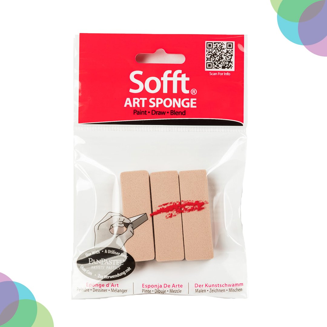 Panpastel Sofft Flat 3 Sponge Bars Pack (61022)