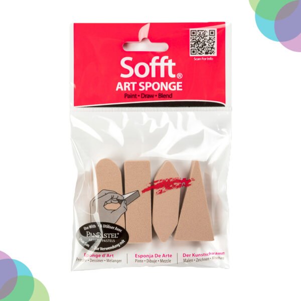 Panpastel  Sofft Mixed Shapes 4 Sponge Bars Pack (61100)