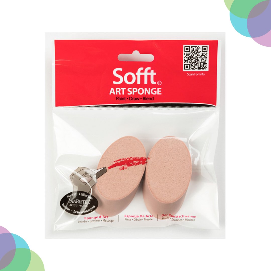 Panpastel Sofft Round 2 Angle Slice Sponges Pack (61030)