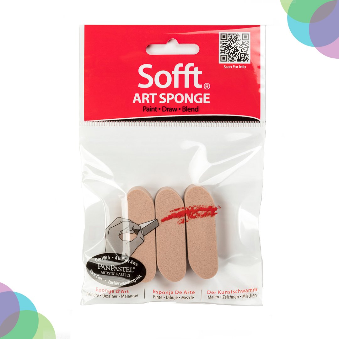 Panpastel Sofft Round 3 Sponge Bars Pack (61021)