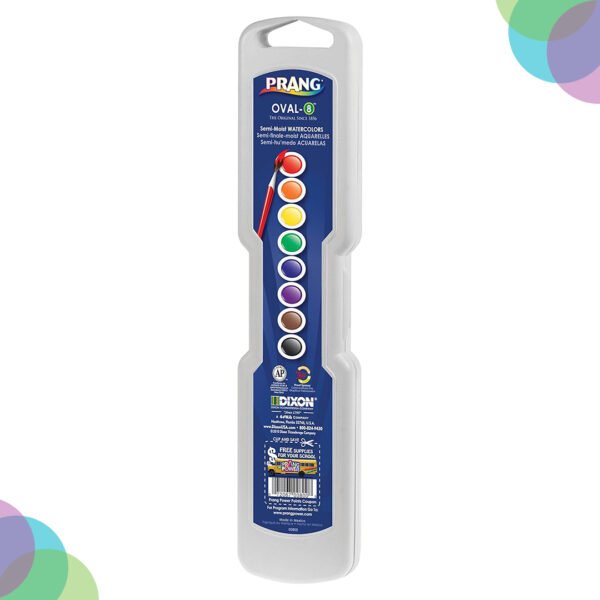 Prang Oval Pan Watercolor Set Of  8 Classic Colours