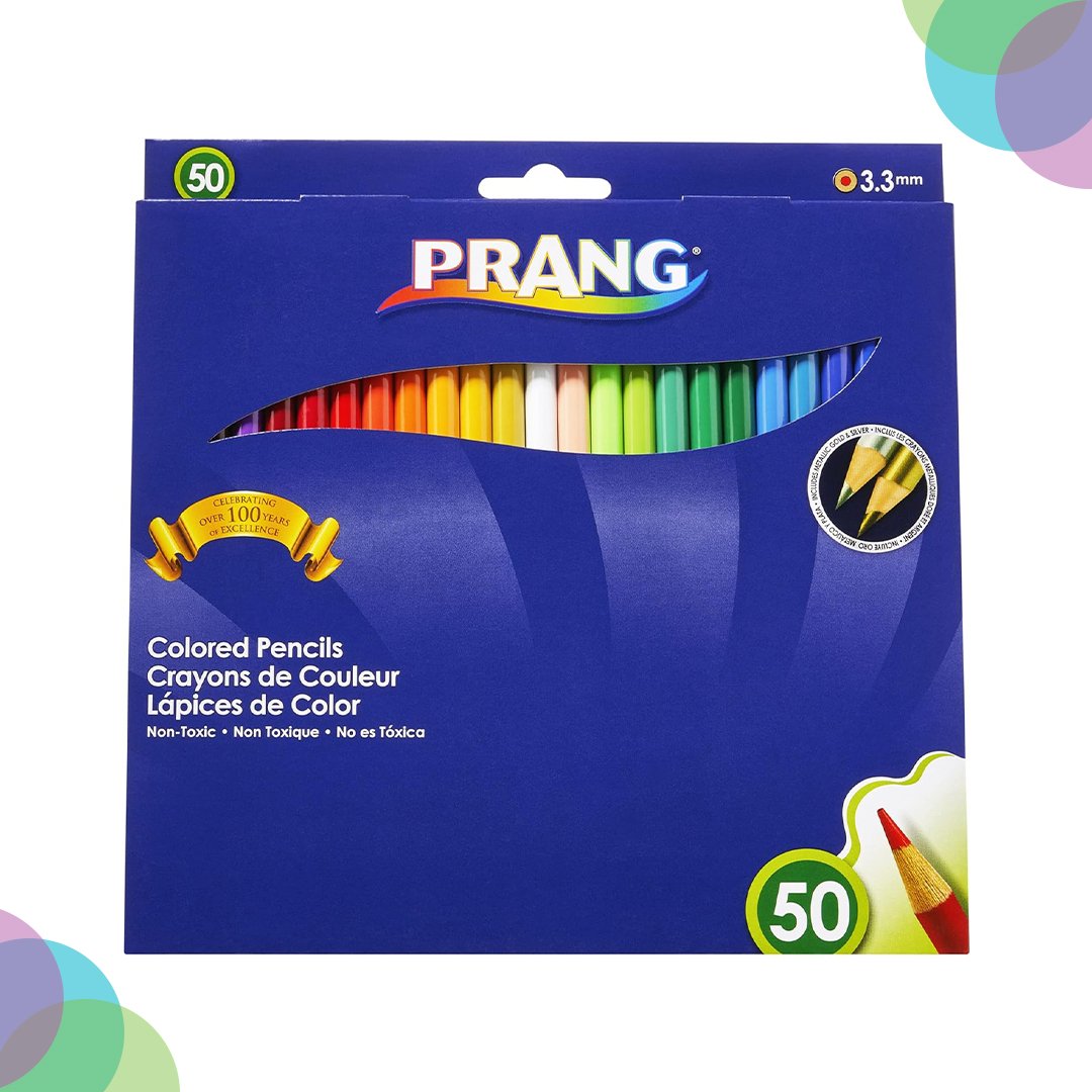 Prang Thick Core Colored Pencil Set of 50