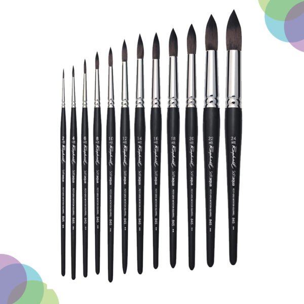 RAPHAEL Softaqua Watercolour Round Brush Sr. 845