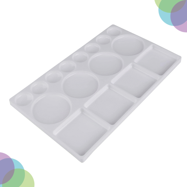 Rectangle 16 Well Plastic Watercolour Palette