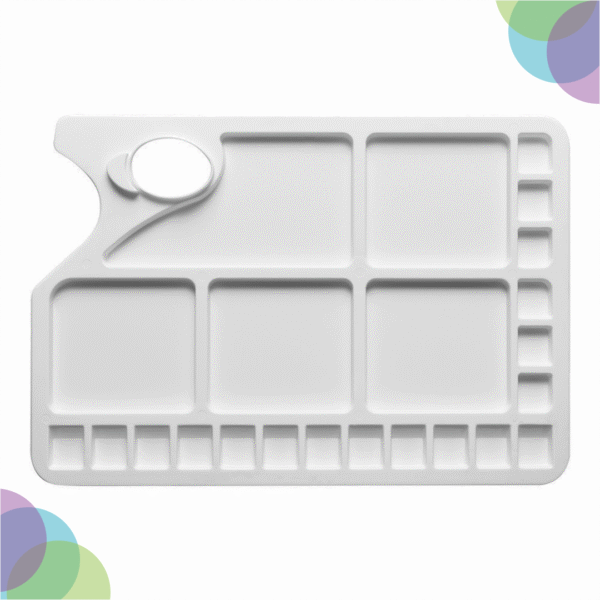 Rectangle 23 Well Plastic Watercolour Palette