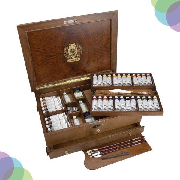 Schmincke Mussini Luxory Wooden Chest 36 X 35 Ml + Accessories