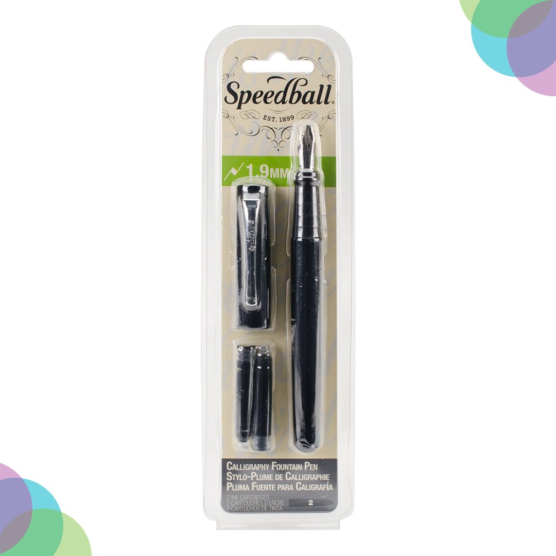 Speedball Calligraphy Fountain Pen 1.9mm Set