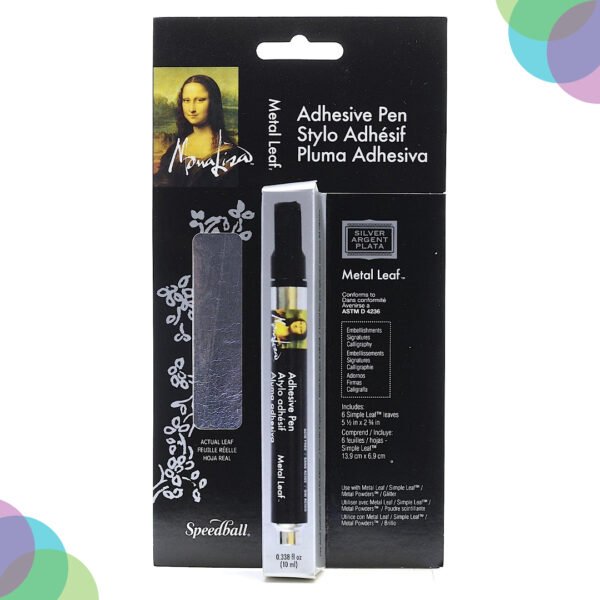 Speedball Monalisa adhesive pen Silver Leaf with smooth, easy application