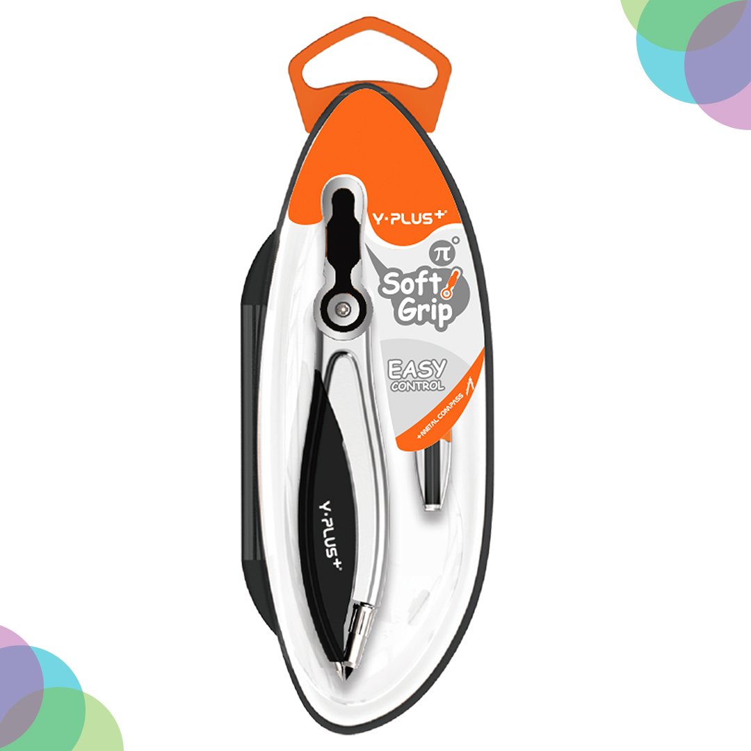 YPLUS Soft Grip Metal Campass With Lead