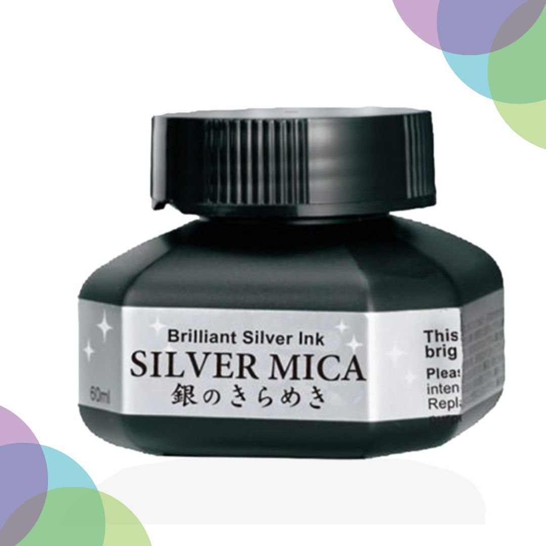 Zig Kuretake Silver Mica Ink 60Ml