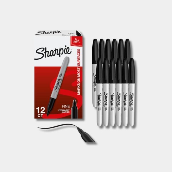 Sharpie Fine Black Pack Of 12