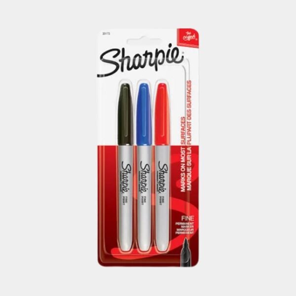 Sharpie Fine Marker Set Of 3 Assorted