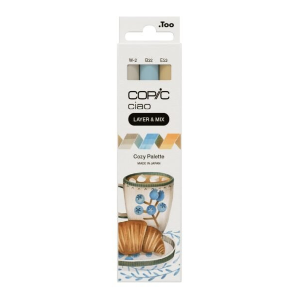 Copic Ciao Layer & Mix Set Of 3 Craft, Colouring, Graphic, Highlighter, Design, Anime Manga (Cozy Palette)