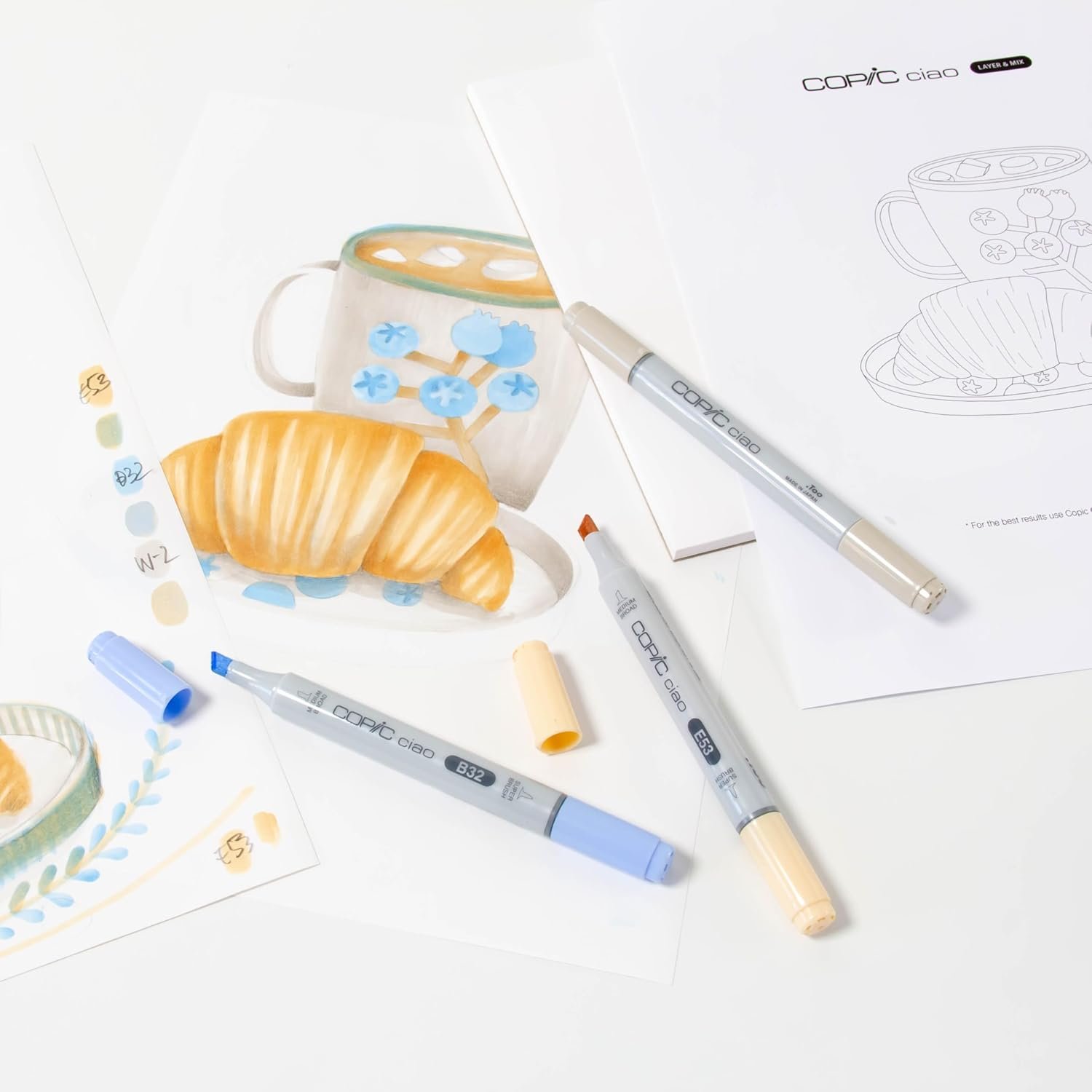 Copic Ciao Layer & Mix Set Of 3 Craft, Colouring, Graphic, Highlighter, Design, Anime Manga (Cozy Palette) Copic Ciao Layer & Mix Set Of 3 Craft, Colouring, Graphic, Highlighter, Design, Anime Manga (Cozy Palette) - Image 3